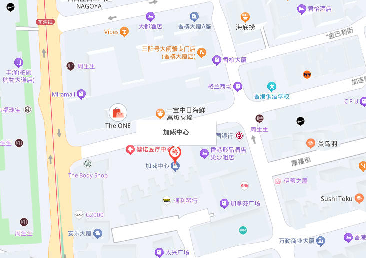香港考试中心位置